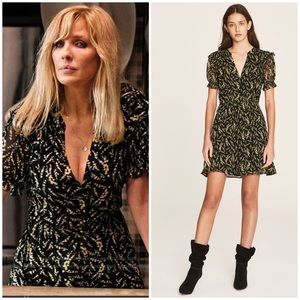 BA&SH Matcha Floral Mini Dress - Noir